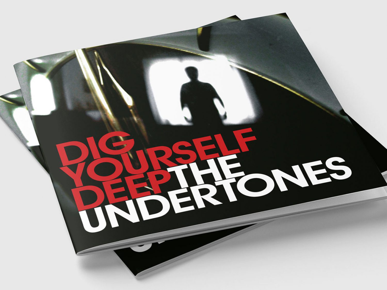Print design of the cover artwork of The Undertones album Dig Yourself Deep